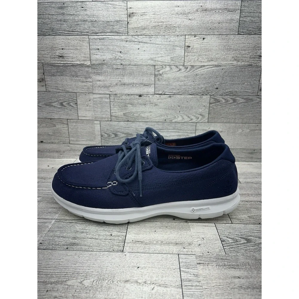 Skechers Go‎ Step Blue Comfort Boat Shoes 14420 Women Size 10